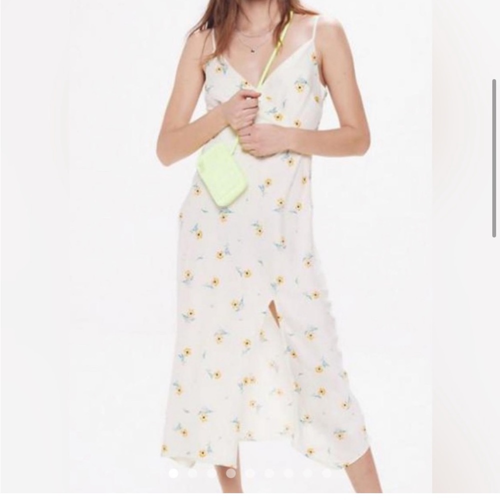 Urban Outfitters Kelly Floral Surplice slip dress